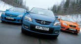 Растопить лед. Ford Focus ST, Mazda 3 MPS, Opel Astra OPC